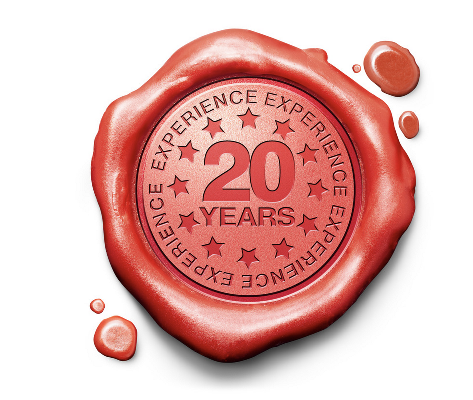 20 years esperience